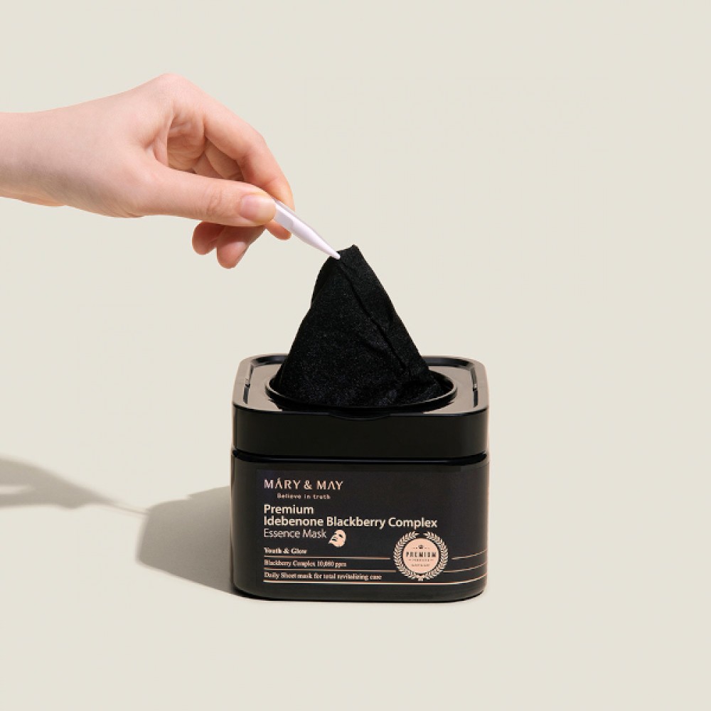 Mary&May - Premium Idebenone Blackberry Complex Essence Mask - 20EA/250g