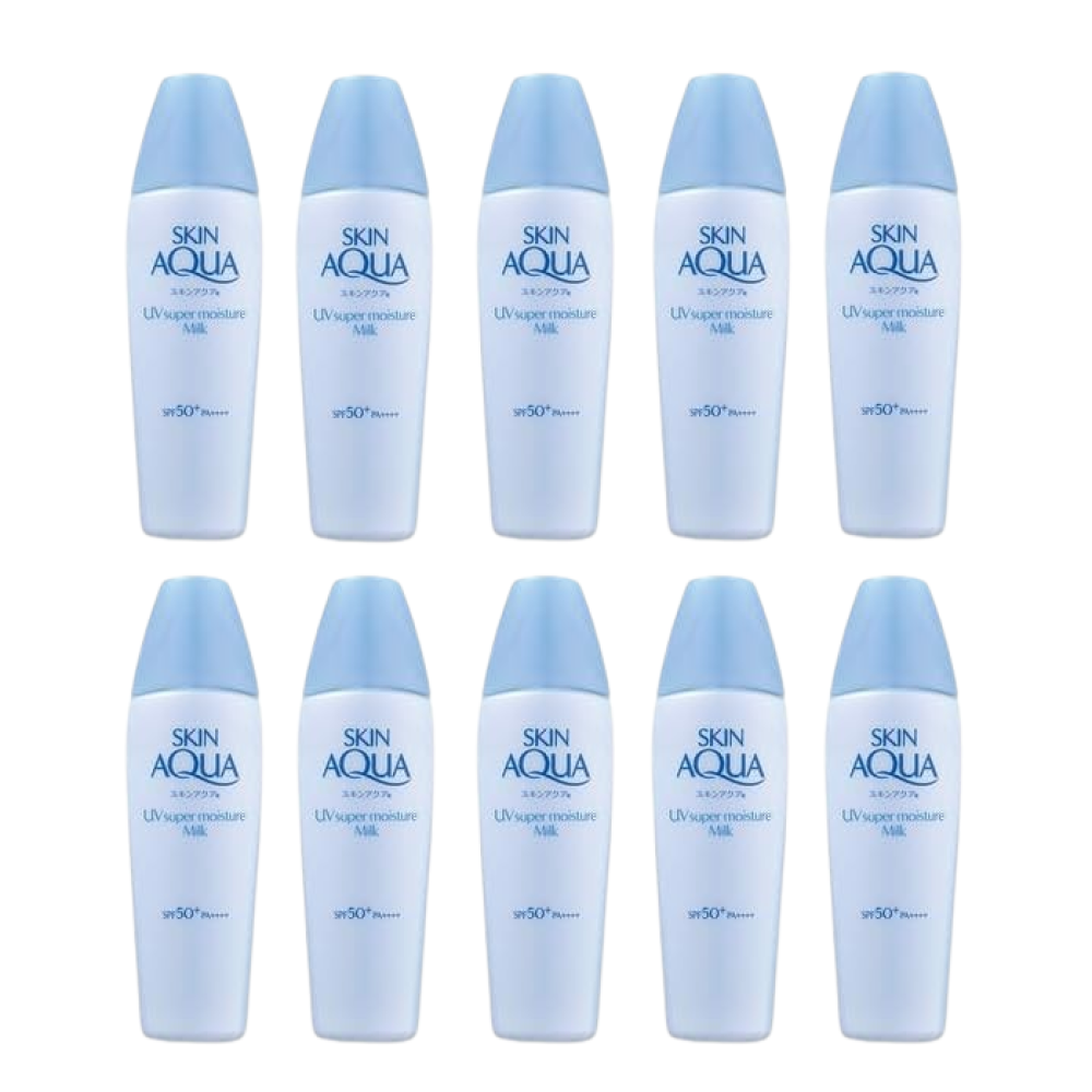 Rohto Mentholatum Skin Aqua UV Super Moisture Milk (10ea) Set