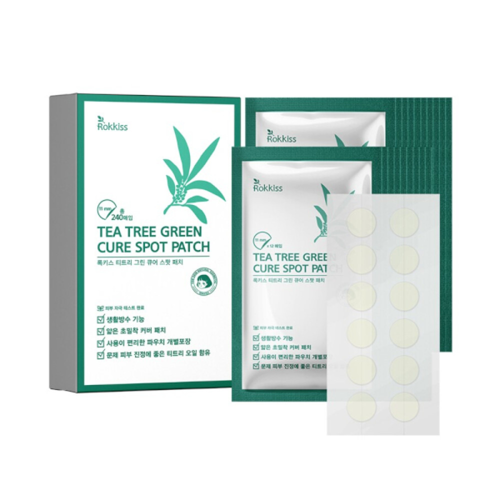 Rokkiss - Tea Tree Green Cure Spot Patch - 240ea