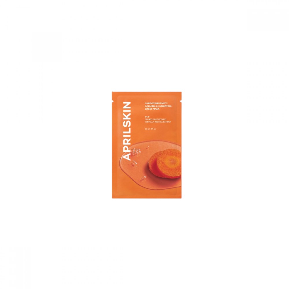 APRILSKIN - Carrotene IPMP Calming & Hydrating Sheet Mask - 20g