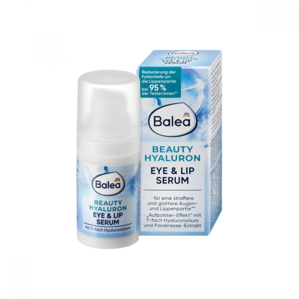 Balea - Beauty Hyaluron Eye & Lip Serum - 15ml