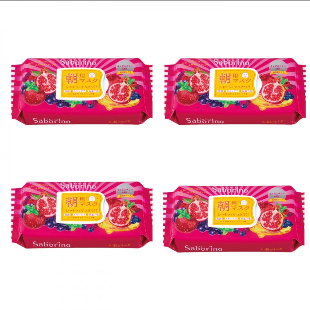 BCL - Saborino Morning Mask - Mixed Berries - 28pc (4ea) Set