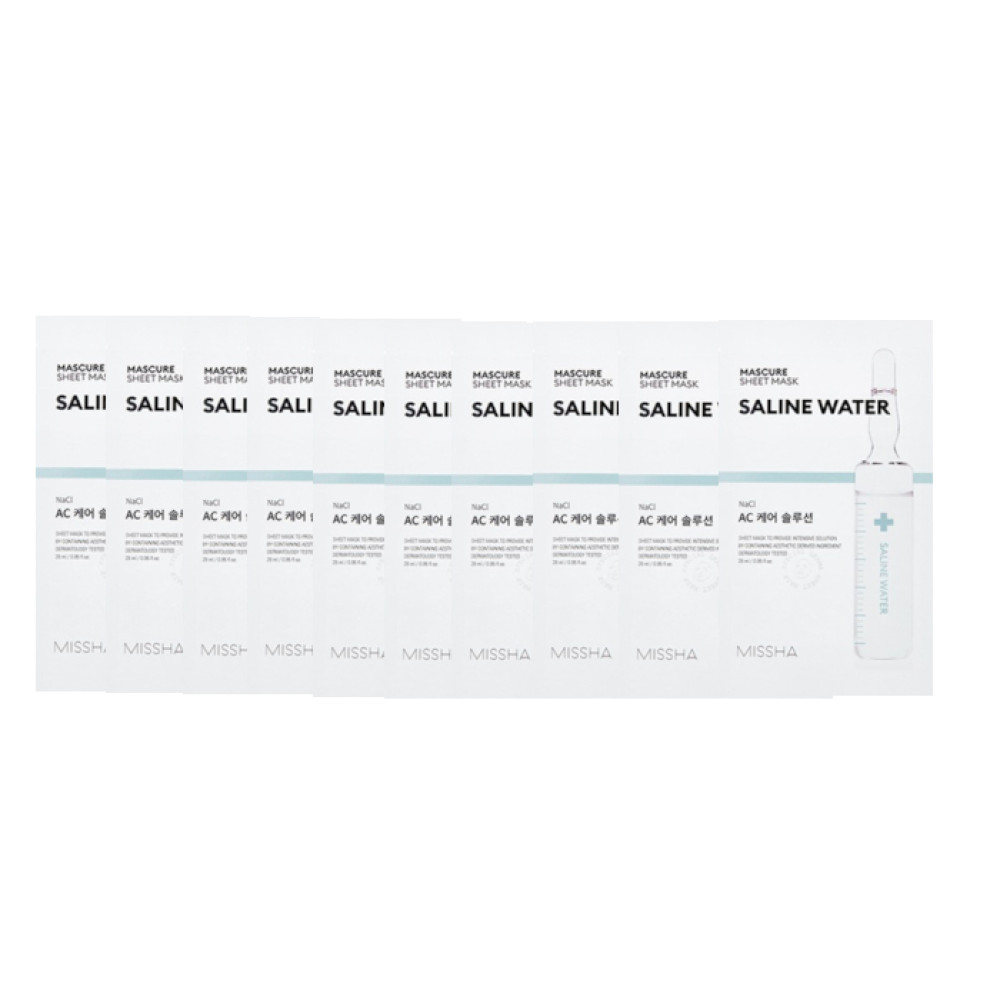 MISSHA - Mascure Solution Sheet Mask - Saline Water (10pcs) Set