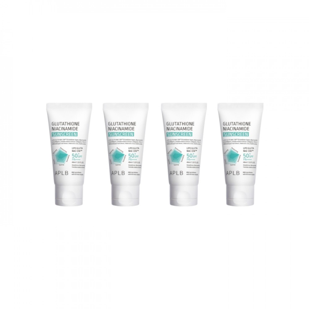 APLB - Glutathione Niacinamide Sunscreen SFP50+ PA++++ - 40ml (4ea) Set