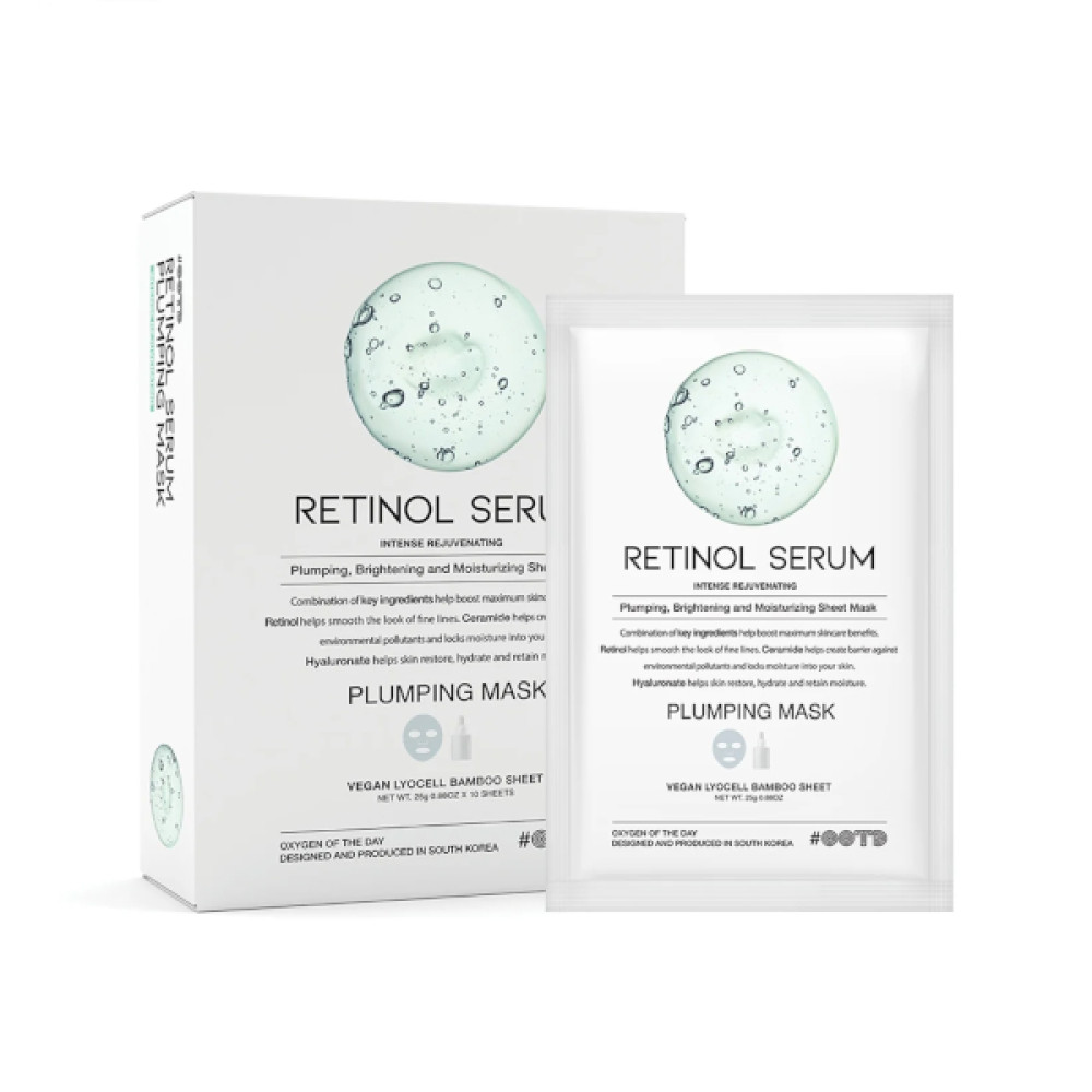 OOTD - Retinol Serum Plumping Mask - 10ea