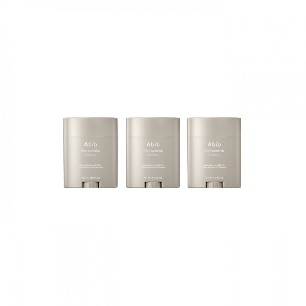 Abib Airy Sunstick Smoothing Bar SPF50+ PA++++ - 23g (3ea) Set