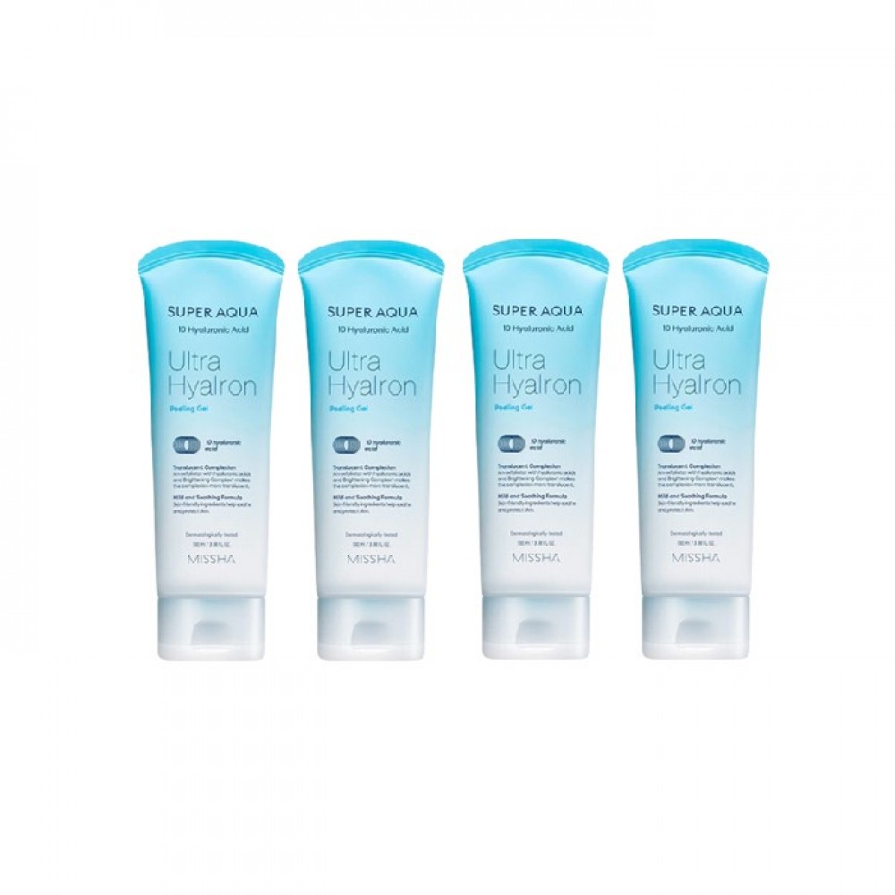 MISSHA Super Aqua Ultra Hyalron Peeling Gel - 100ml (4ea) Set