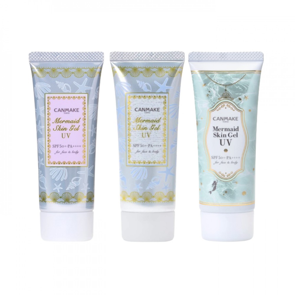 CANMAKE - Mermaid Skin Gel Set (01 Clear & 02 White & C01 Mint)