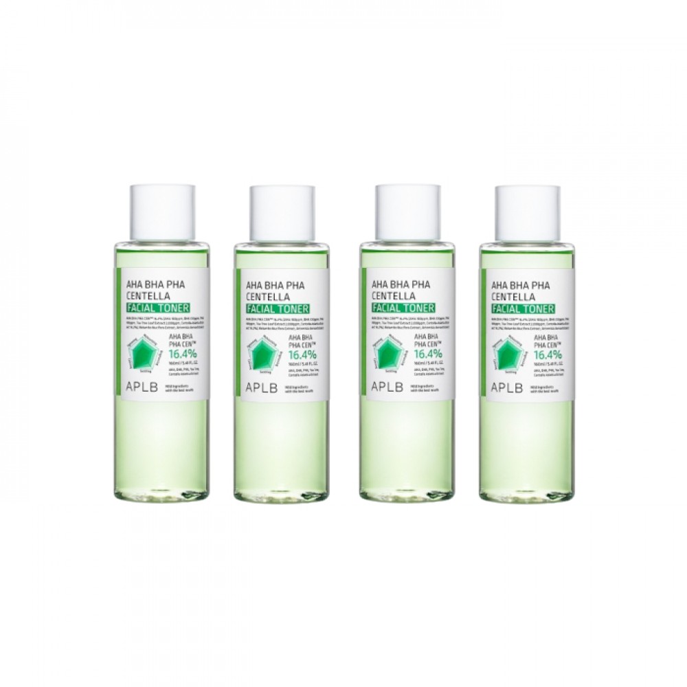 APLB - AHA BHA PHA Centella Facial Toner - 160ml (4ea) Set