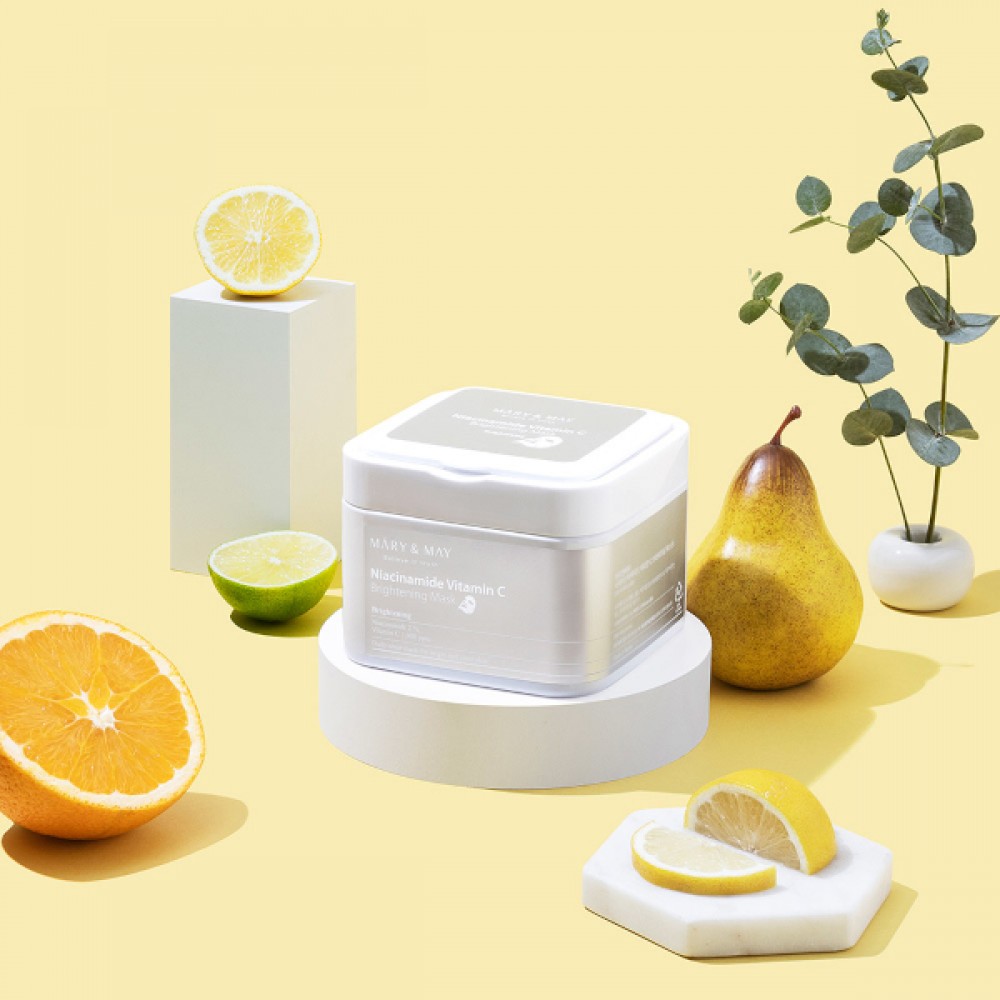 Mary&May - Niacinamide Vitamin C Brightening Mask - 30pcs/400g