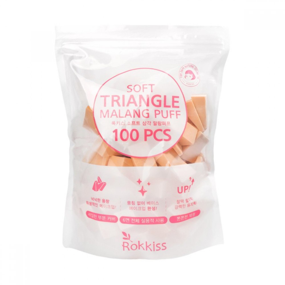 Rokkiss - Soft Triangle Malang Puff - 100ea