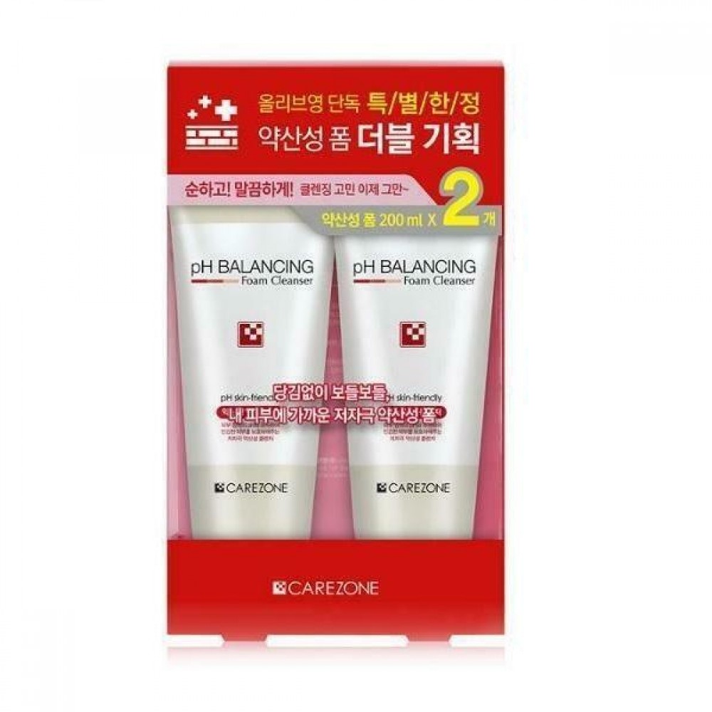 Care Zone - pH Balancing Foam Cleanser 2pcs Set - 1 Set (2 items)