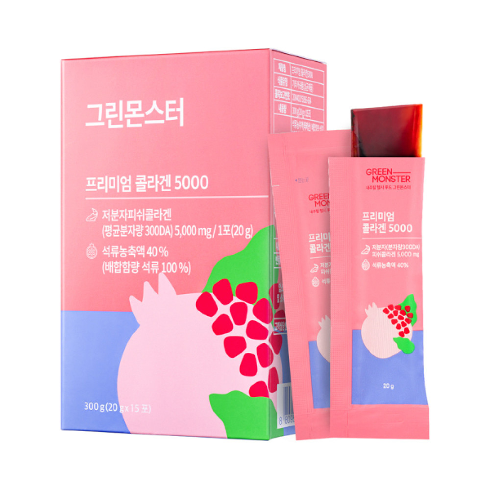 Green Monster - Premium Collagen 5000 - 300g (20g*15ea)