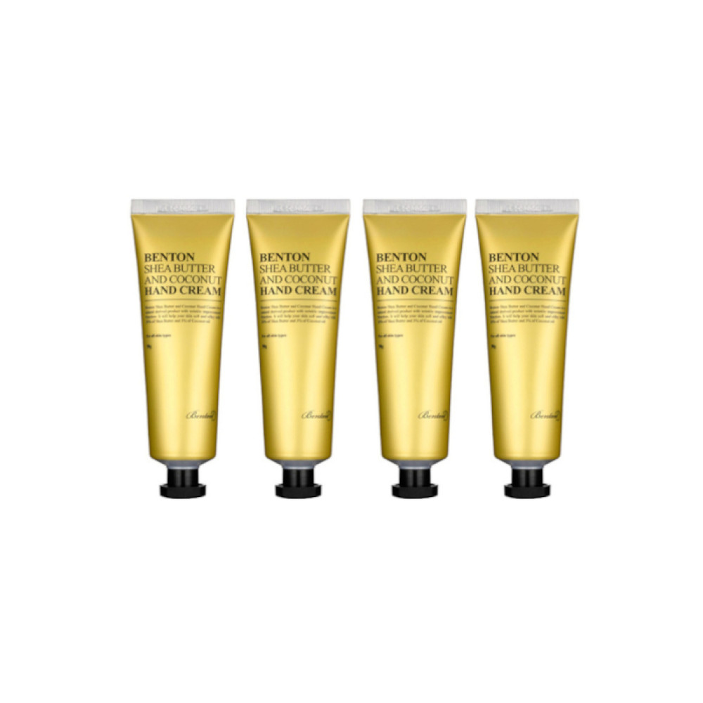 Benton - Shea Butter And Coconut Hand Cream - 50g (4ea) Set