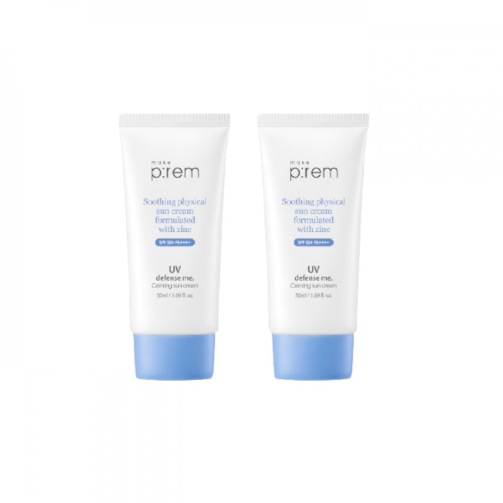 make p:rem UV Defense Me. Calming Sun Cream (2ea) Set
