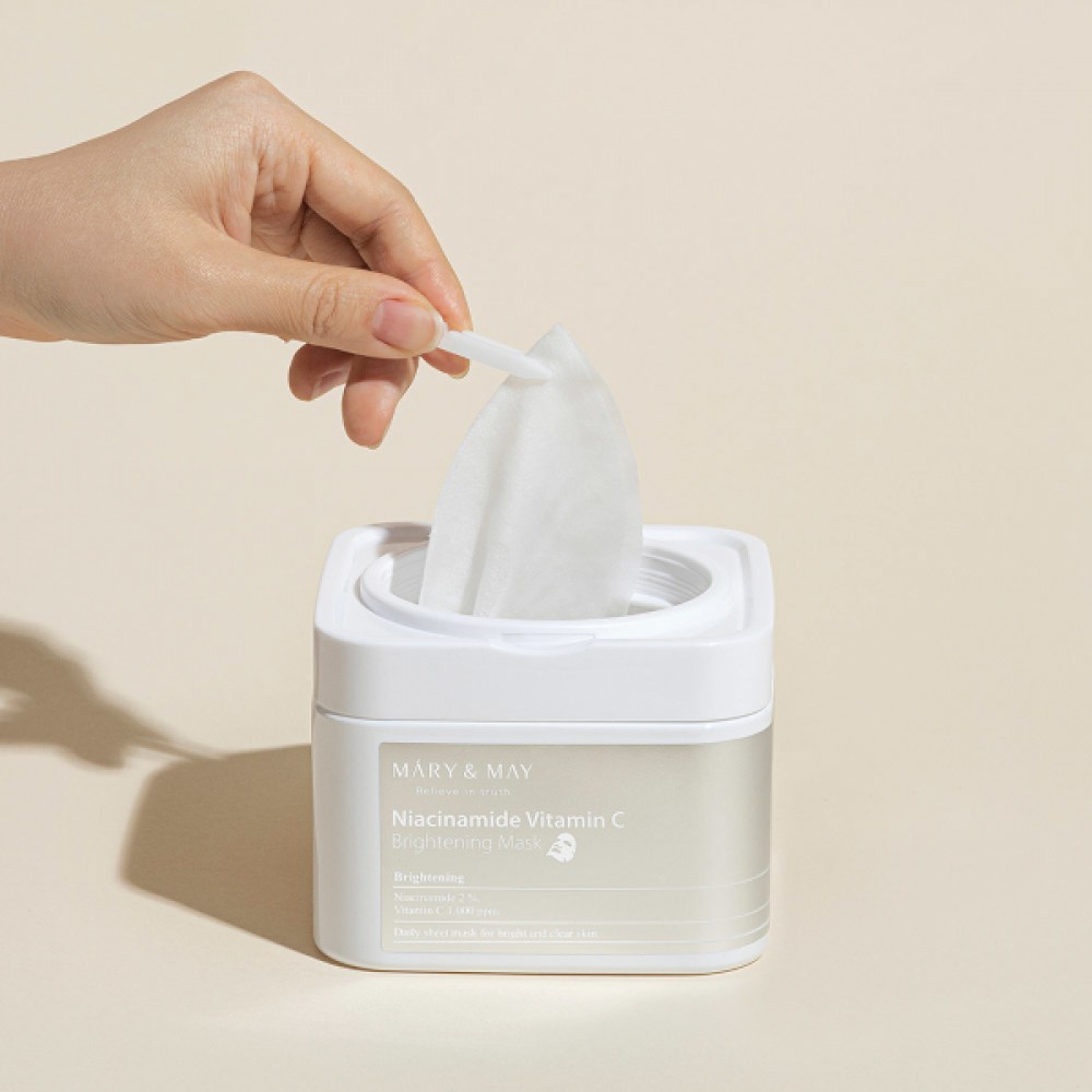 Mary&May - Niacinamide Vitamin C Brightening Mask - 30pcs/400g