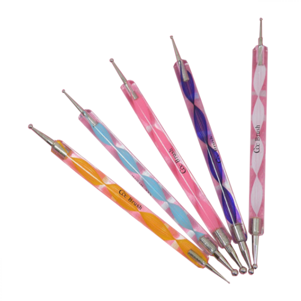 CORINGCO - Marble Nail Brush Set - 1set(5items)