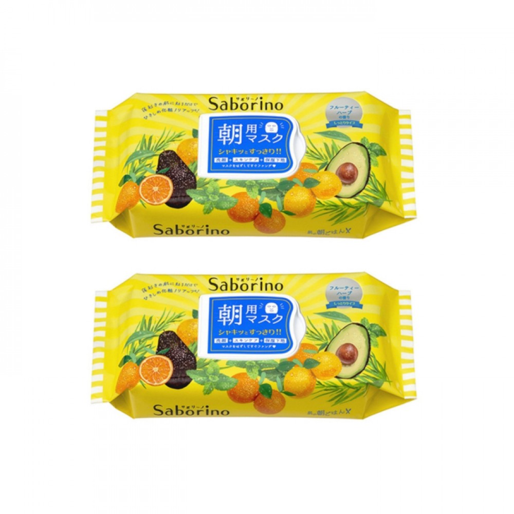 BCL - Saborino Morning Mask - Fruity Herbal - 32pc (2ea) Set