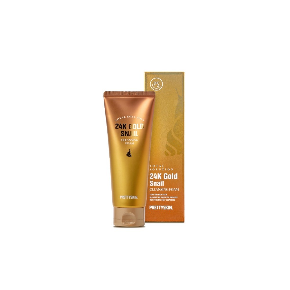 PRETTYSKIN - Total Solution 24K Gold Snail Cleansing Foam - 150ml