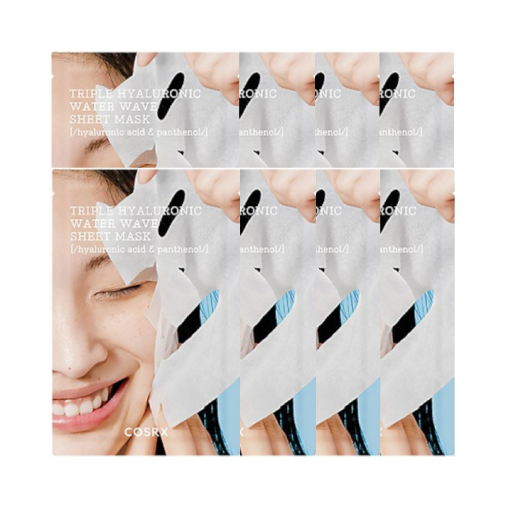 COSRX - Hydrium Triple Hyaluronic Water Wave Sheet Mask - 8pcs