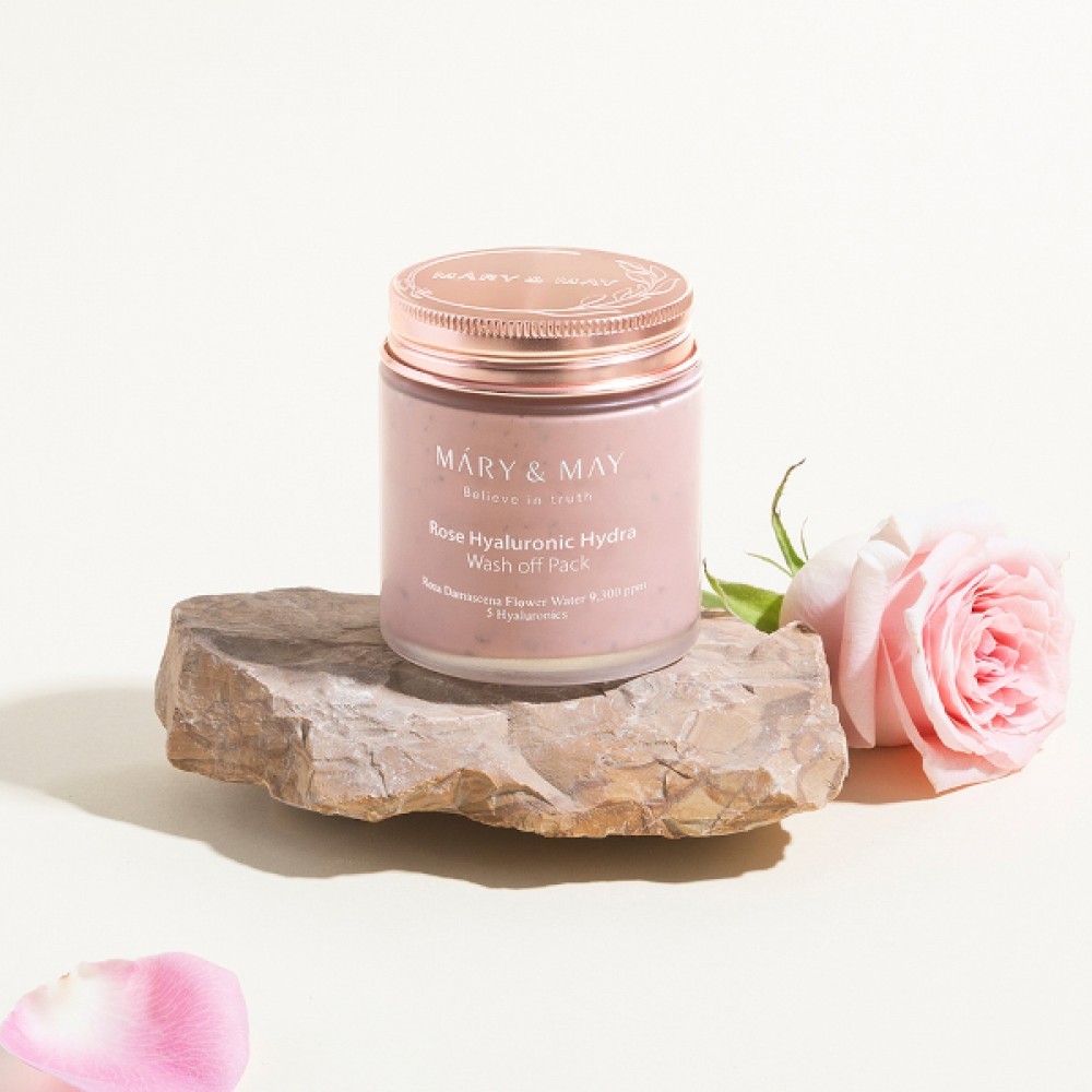 Mary&May - Rose Hyaluronic Hydra Wash Off Pack - 125g