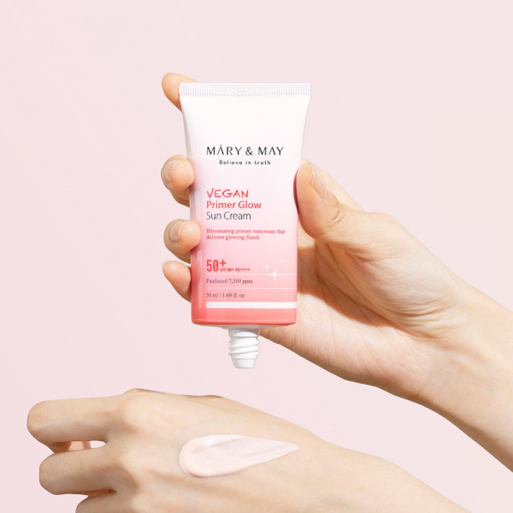 Mary&May - Vegan Primer Glow Sun Cream SPF50+ PA++++ - 50ml