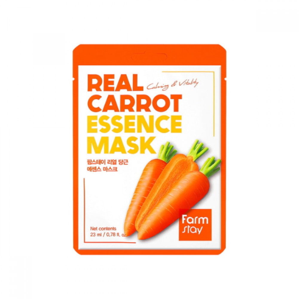 Farm Stay - Real Essence Mask Carrot - 23ml*1pcs