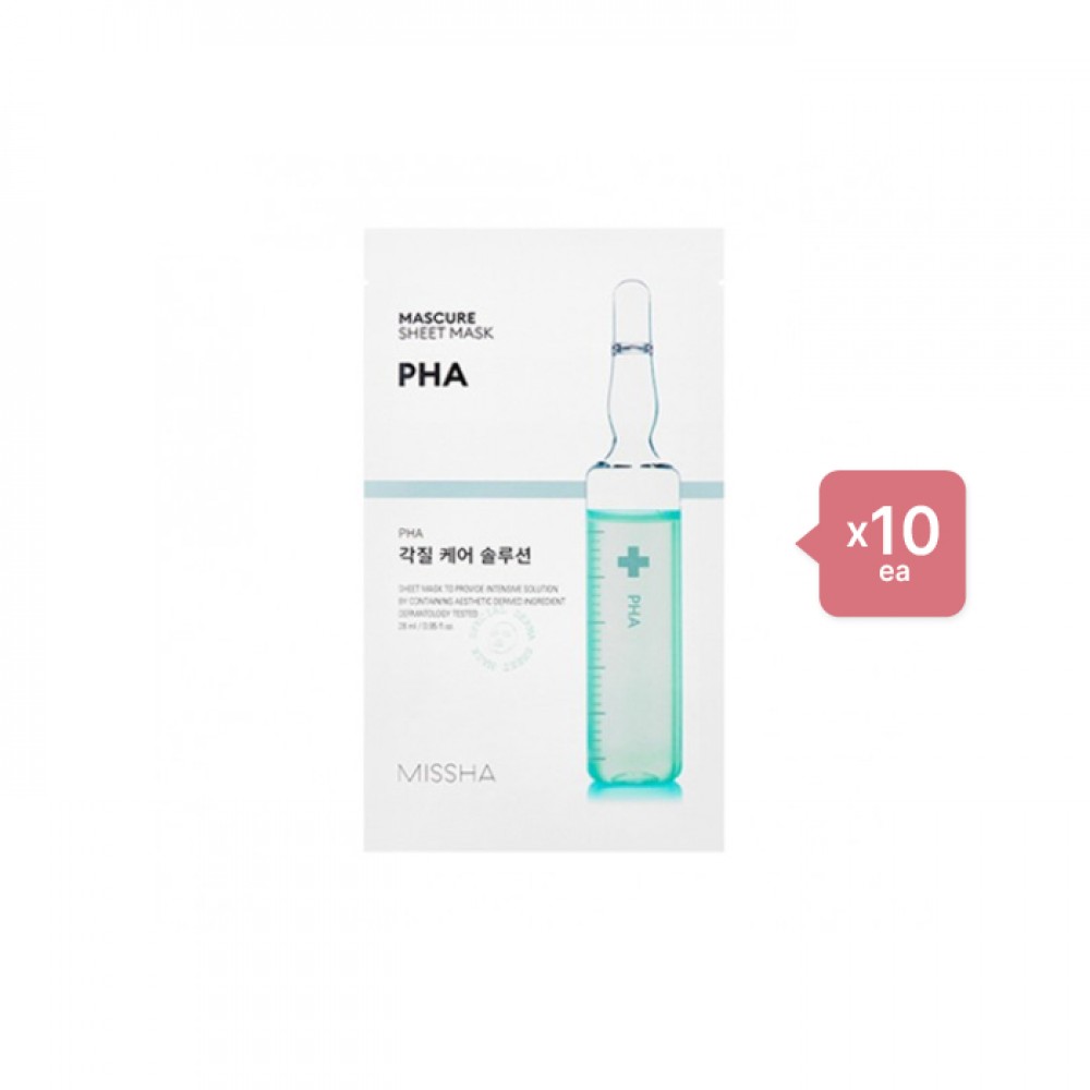 MISSHA - Mascure Solution Sheet Mask - PHA (10pcs) Set