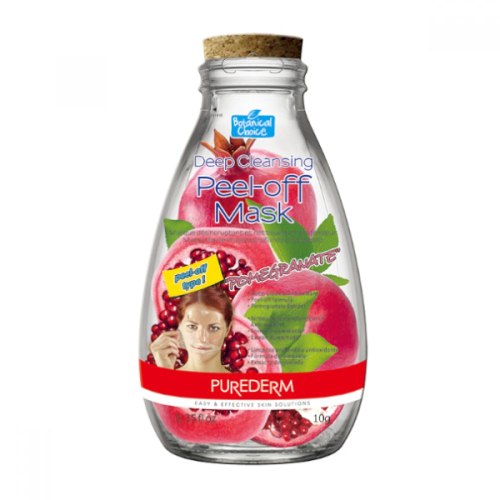 PUREDERM - Deep Cleansing Peel-Off Mask - 10g - Pomegranate