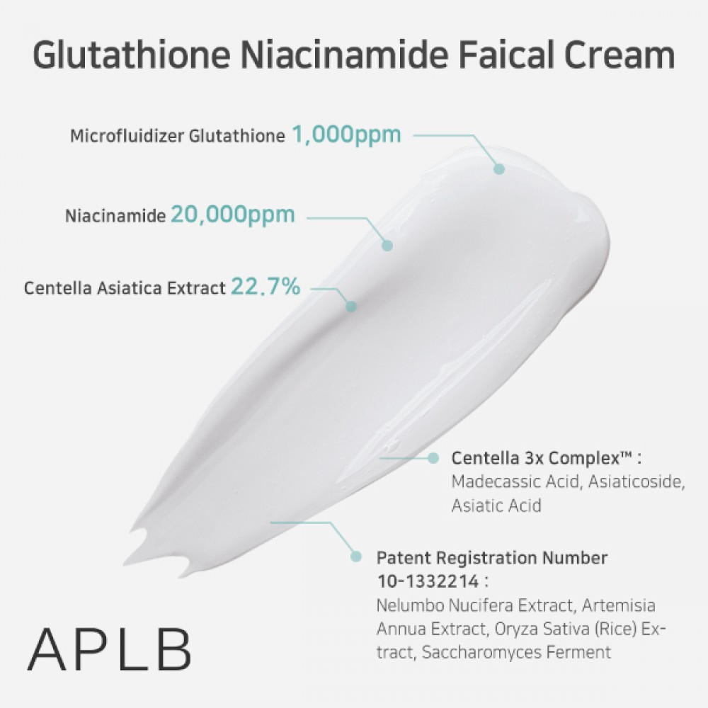 APLB - Glutathione Niacinamide Facial Cream - 55ml