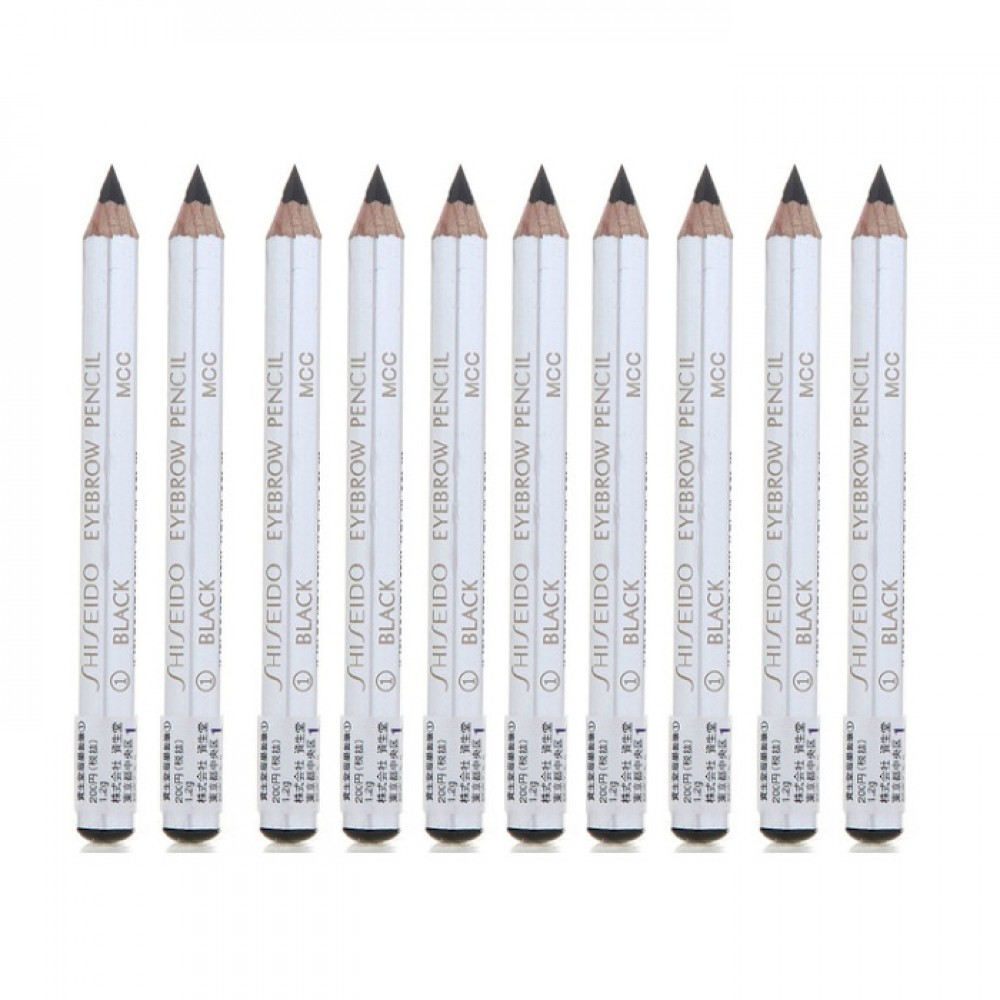 Shiseido - Eyebrow Pencil - 01 Black (10ea) Set