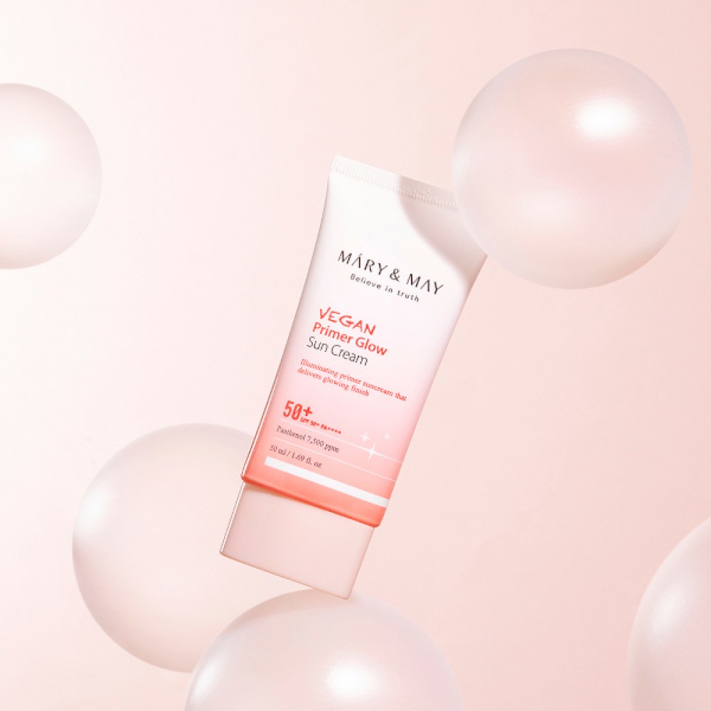 Mary&May - Vegan Primer Glow Sun Cream SPF50+ PA++++ - 50ml