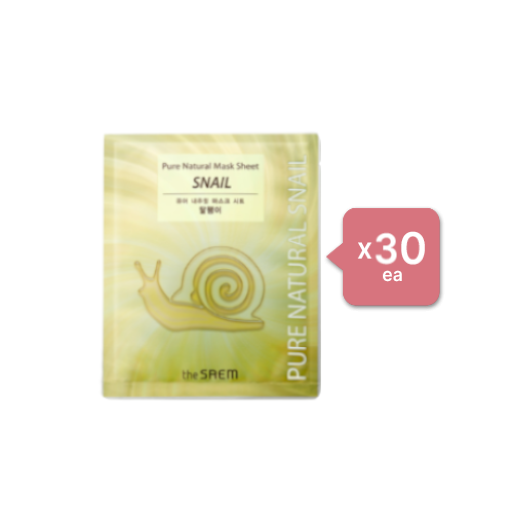 The Saem - Pure Natural Mask Sheet - Snail (30ea) Set