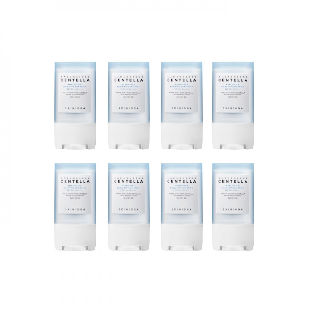 SKIN1004 Madagascar Centella Hyalu-Cica Silky-Fit Sun Stick SPF50+ PA++++ - 20g (8ea) set