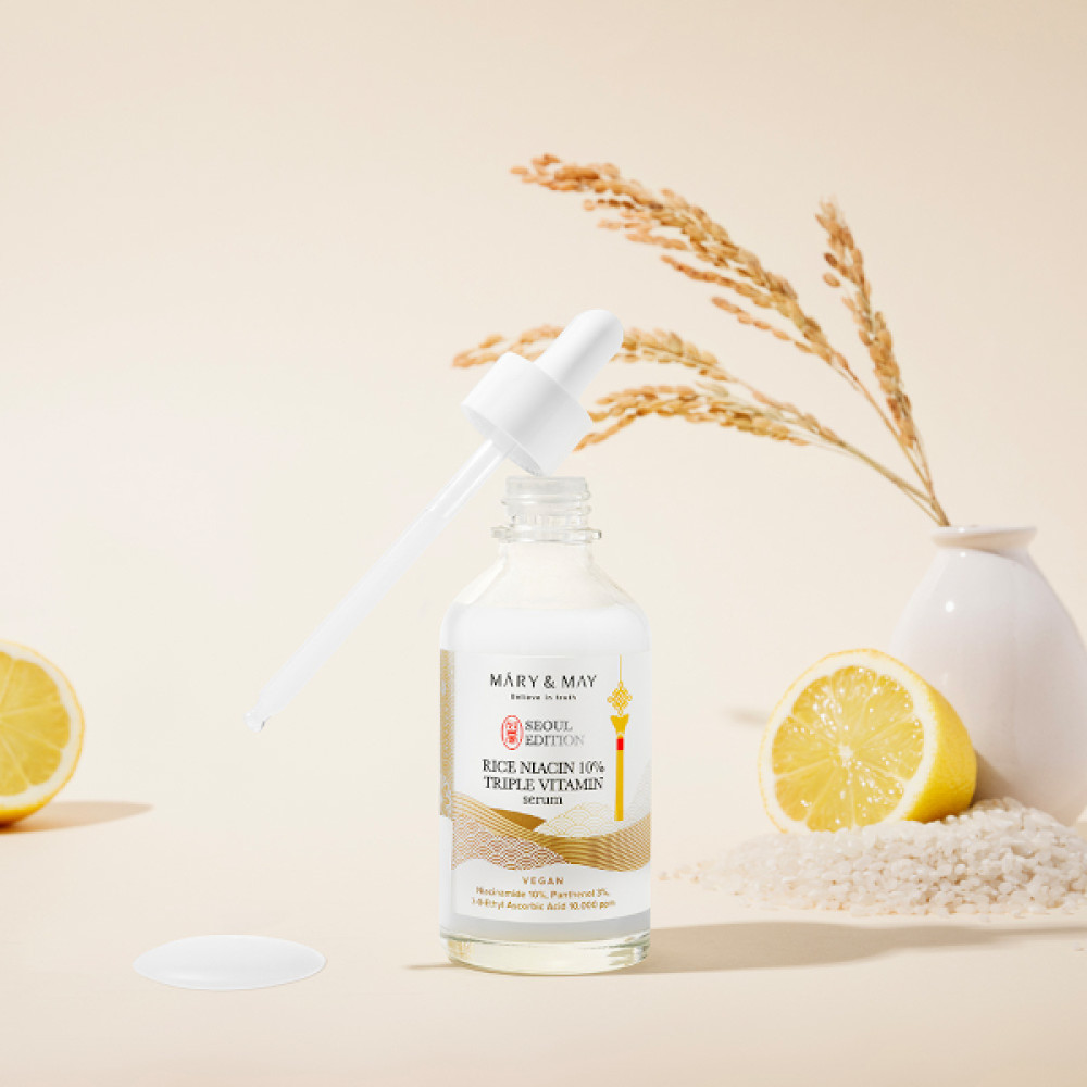 Mary&May - Rice Niacin 10% Triple Vitamin Serum - 80ml