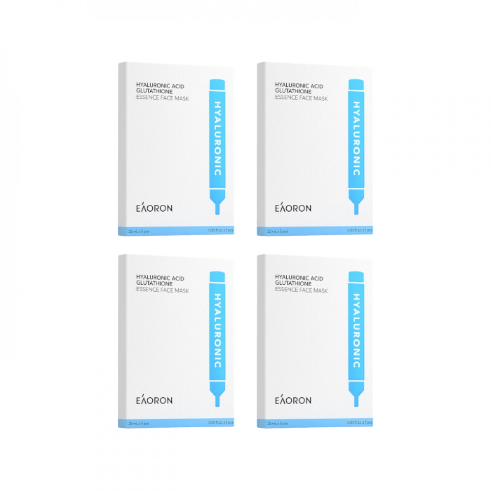 EAORON - Hyaluronic Acid Glutathione Essence Face Mask - 20pcs Set