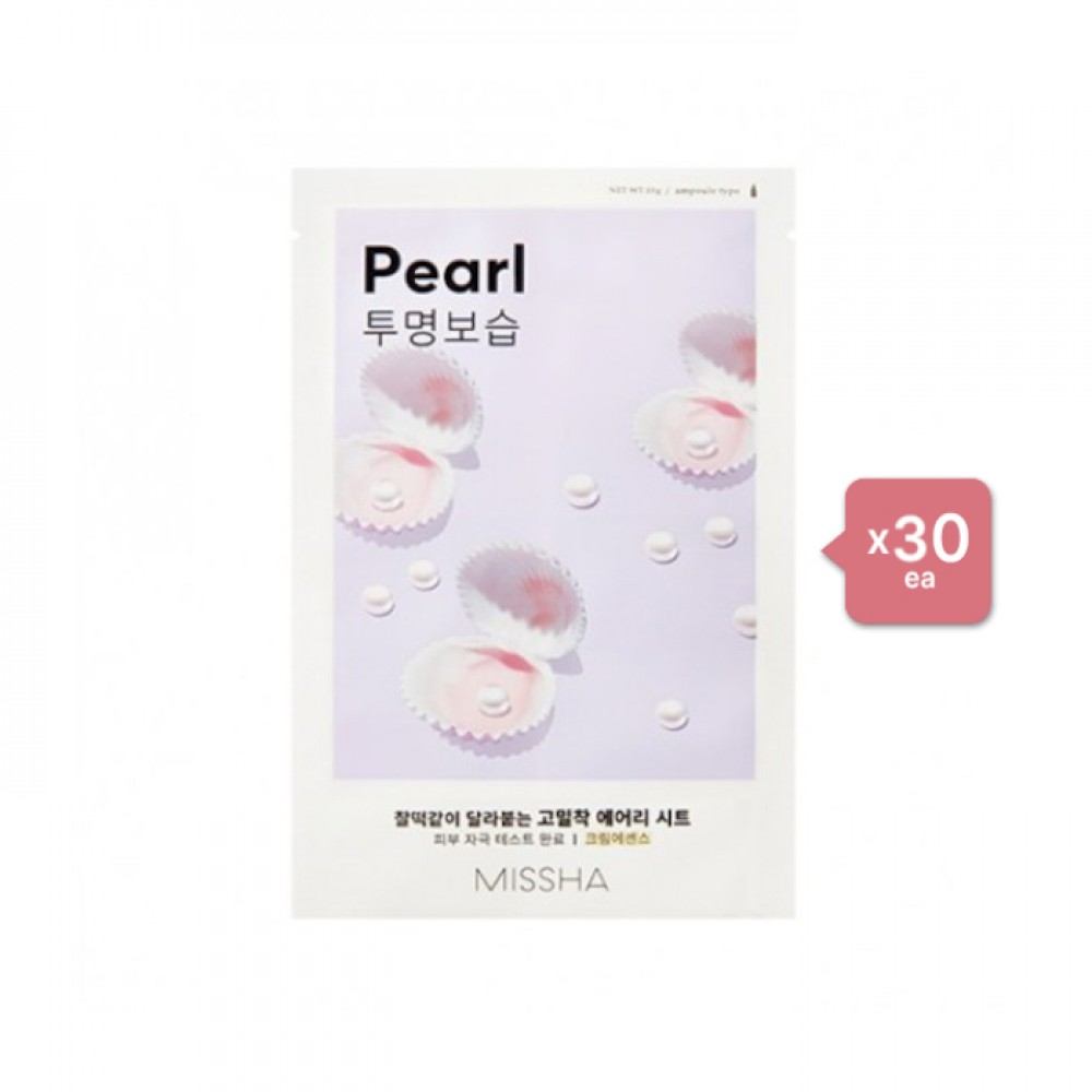 MISSHA Airy Fit Sheet Mask - Pearl - 1pc (30ea) Set
