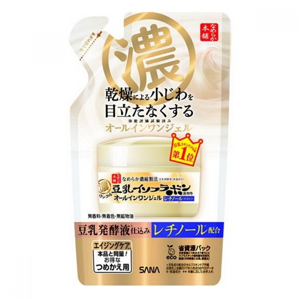 SANA - Soy Milk Wrinkle Care Jelly Cream N Refill - 100g