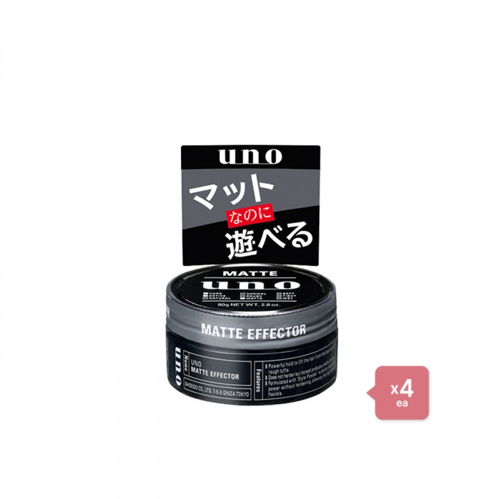 Shiseido - Uno Hair Wax - Matte Effector - 80g 4pcs Set