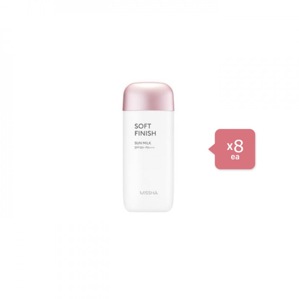 MISSHA All-Around Safe Block Soft Finish Sun Milk - 70ml (8ea) Set