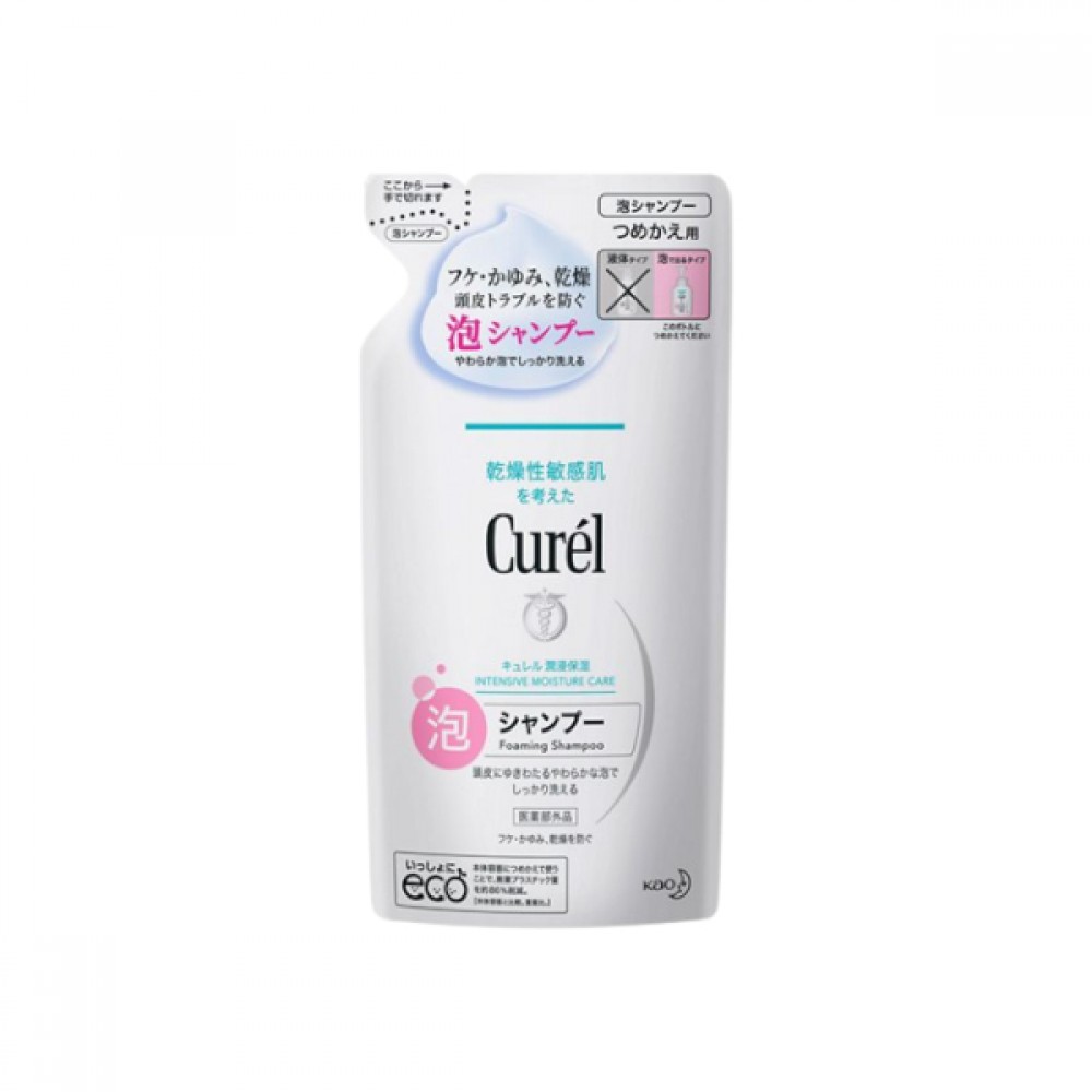 Kao - Curel Intensive Moisture Care Foaming Shampoo Refill - 380ml