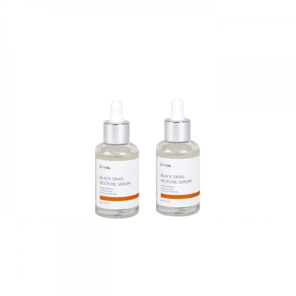 iUNIK - Black Snail Restore Serum - 50ml (2ea) Set