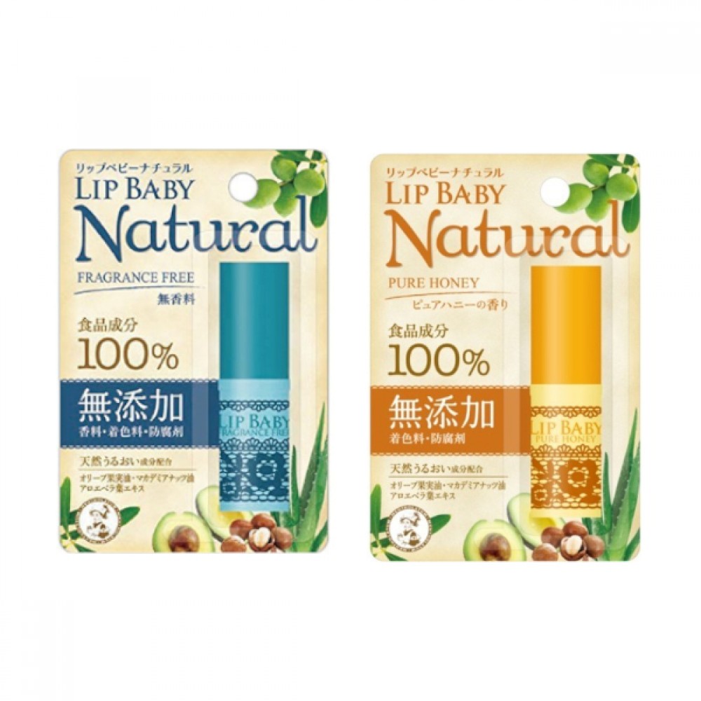 Rohto Mentholatum - Lip Baby Natural Lip Balm - 4g