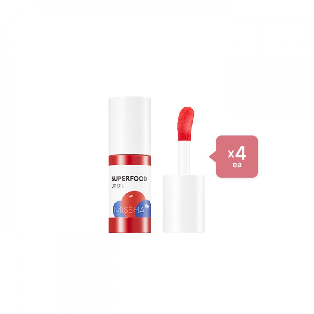 MISSHA Superfood Lip Oil - No.Berry (4ea) Set