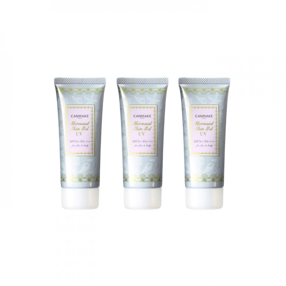 Canmake - Mermaid Skin Gel UV SPF 50+ PA++++ - 40g - 01 Clear (3ea) Set
