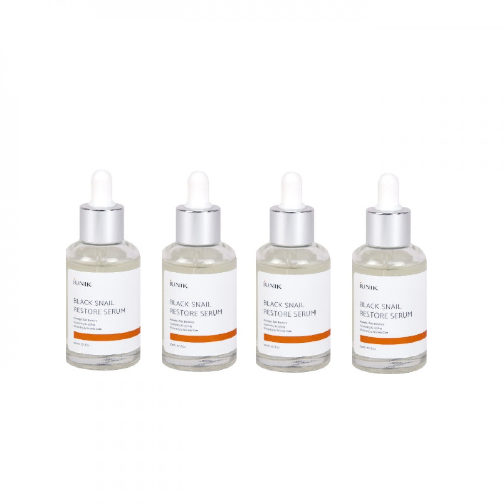 iUNIK - Black Snail Restore Serum - 50ml (4ea) Set
