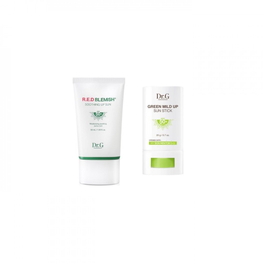 Dr.G Green Mild Up Sun Stick SPF50+ PA++++ - 20g (1ea) + Red Blemish Soothing Up Sun SPF50+ PA+++ - 50ml (1ea) set