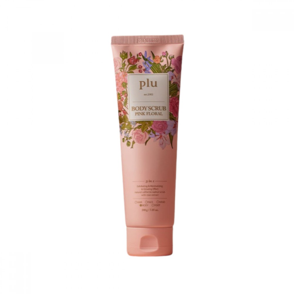 plu - Body Scrub Pink Floral - 200g