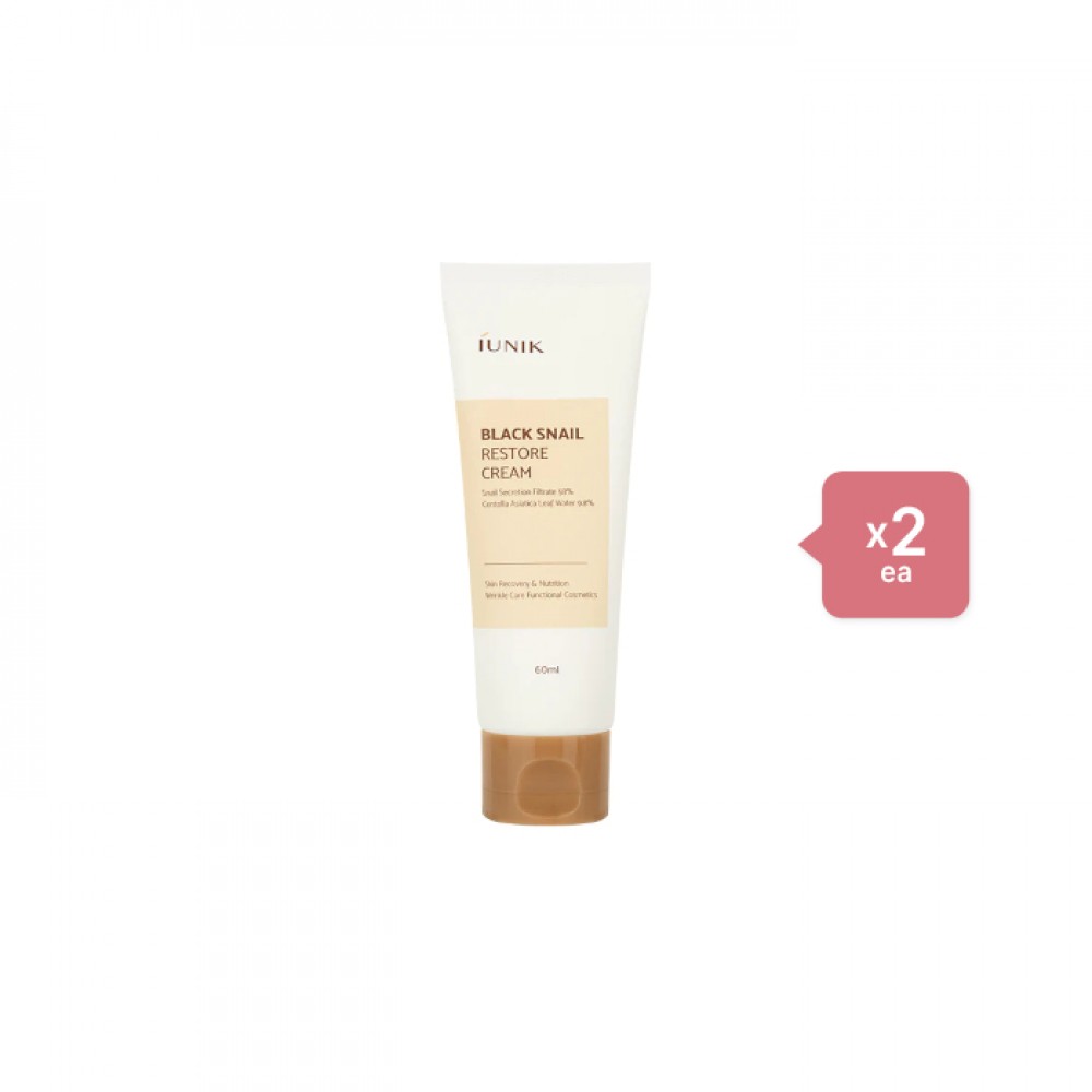 iUNIK - Black Snail Restore Cream - 60ml (2ea) Set