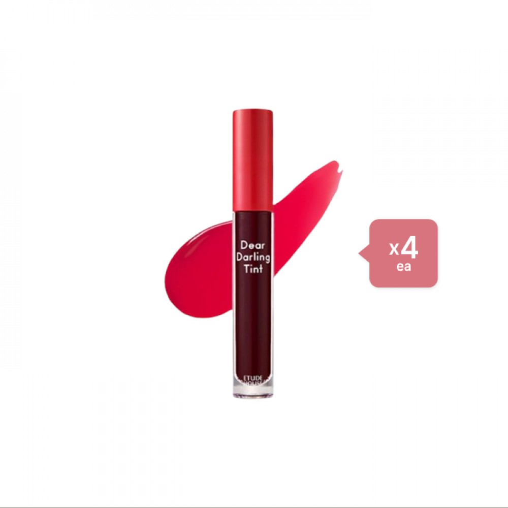 ETUDE - Dear Darling Water Gel Tint - PK002 Plum Red/5g (4ea) Set